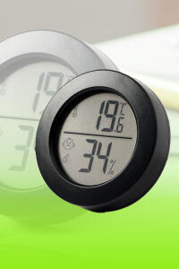 Round Mini Digital Thermohygrometer