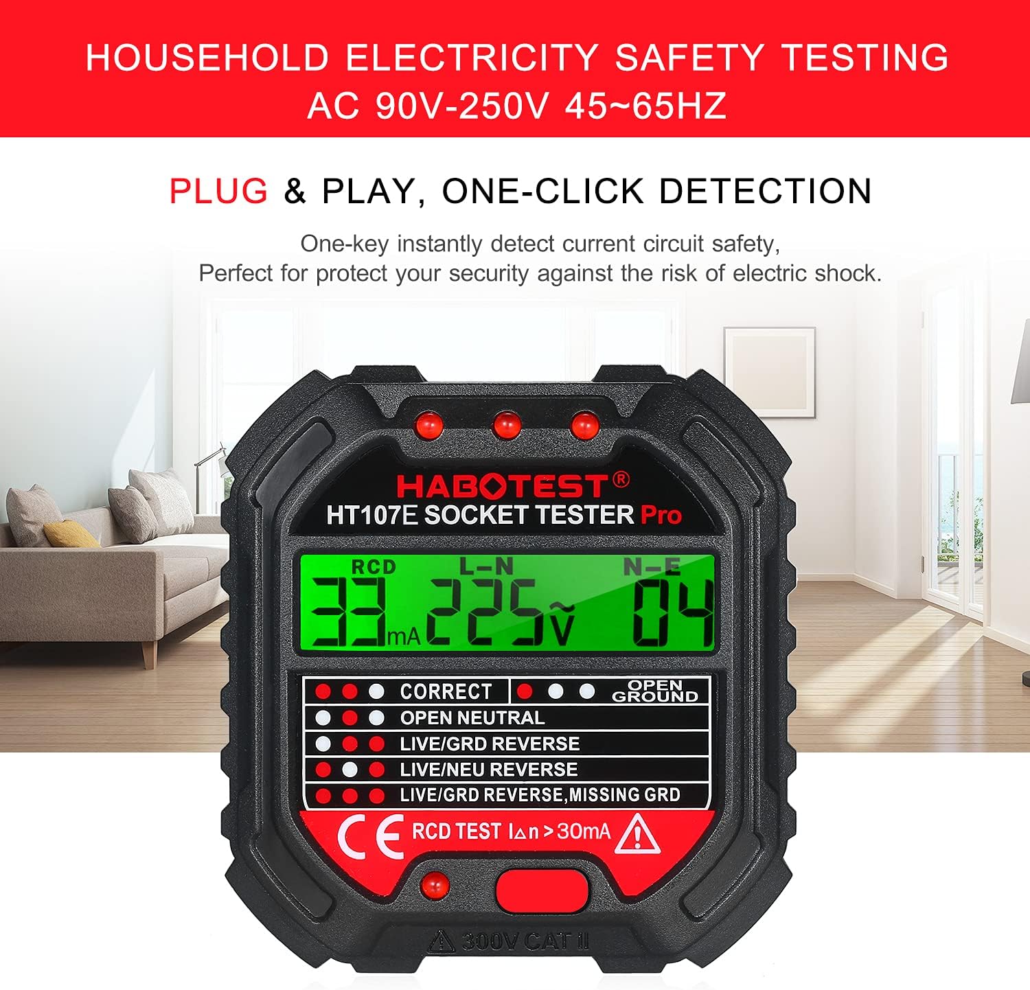 Eacam GFCI Outlet Tester