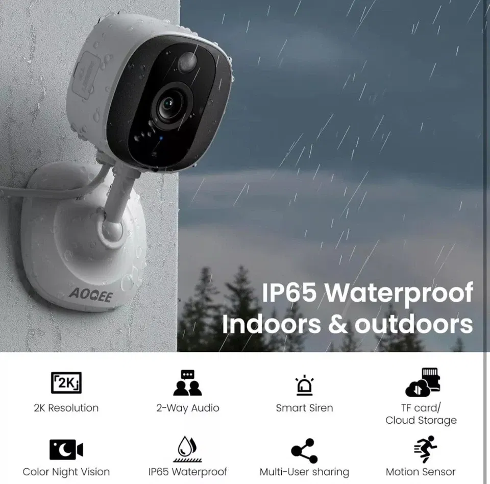 AOQEE 2K Cameras For Home Security