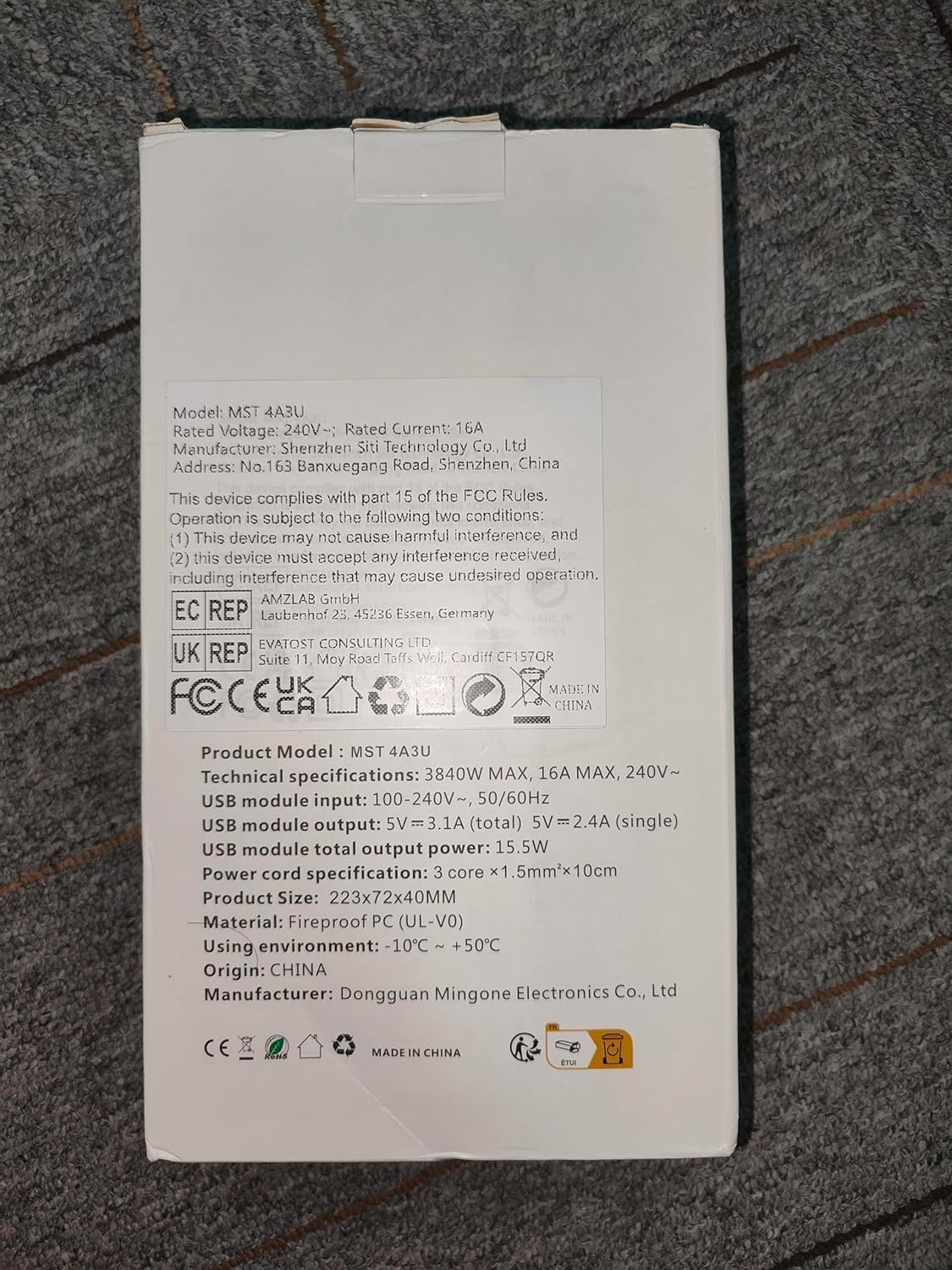 Power Strip With USB
