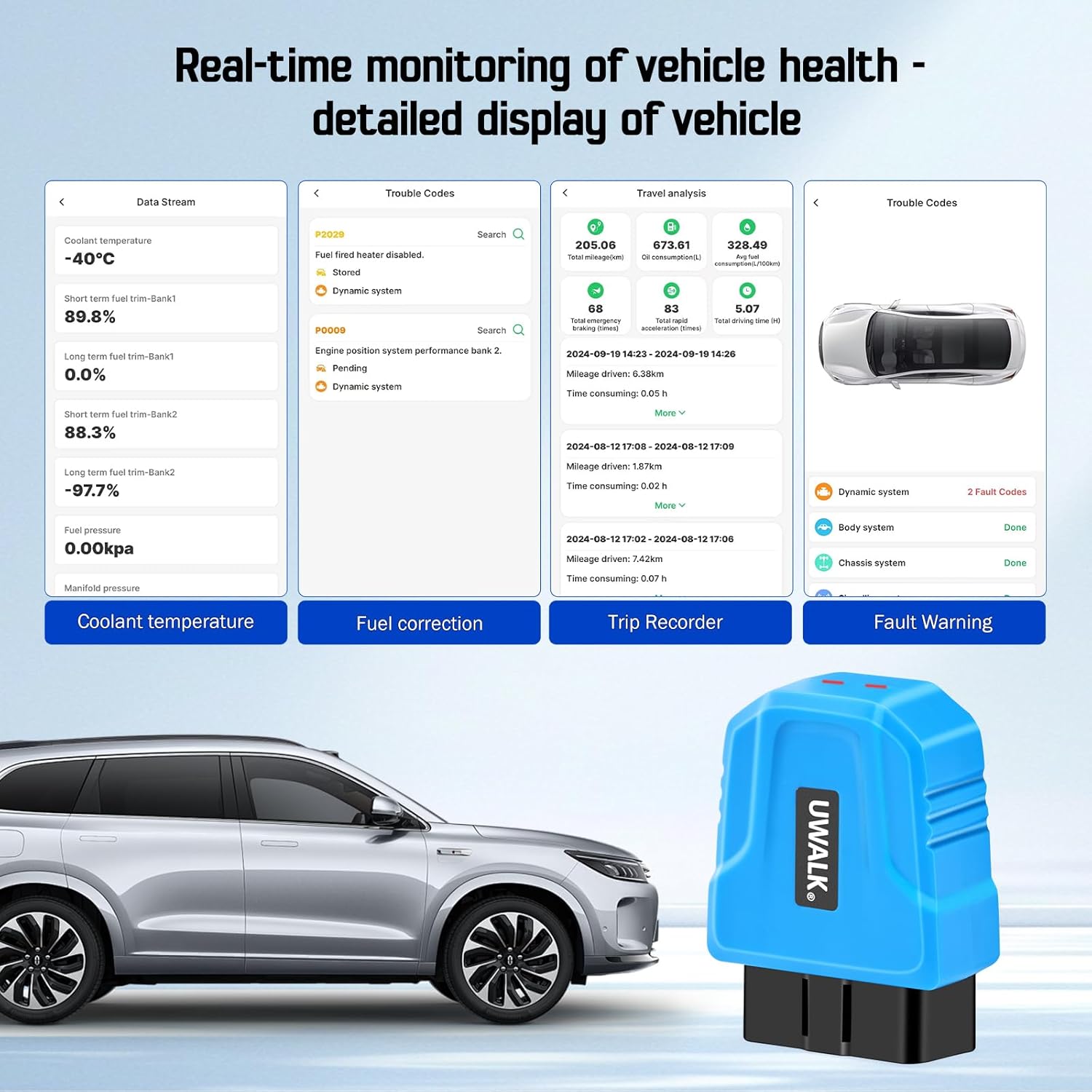 UWALK OBD2 Bluetooth Scanner