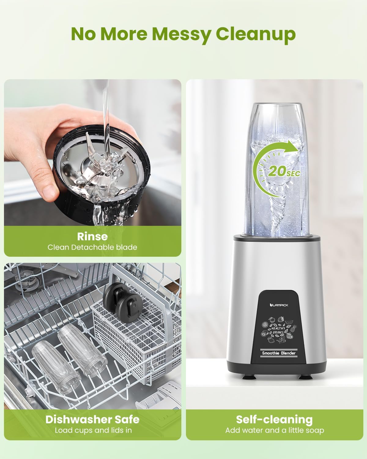 Lampik Blender For Smoothie