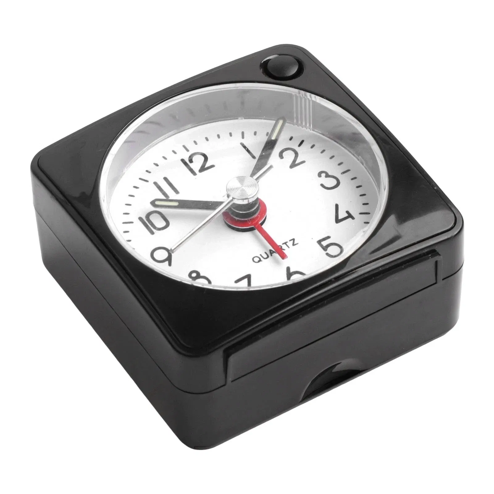Compact Black Alarm Clock