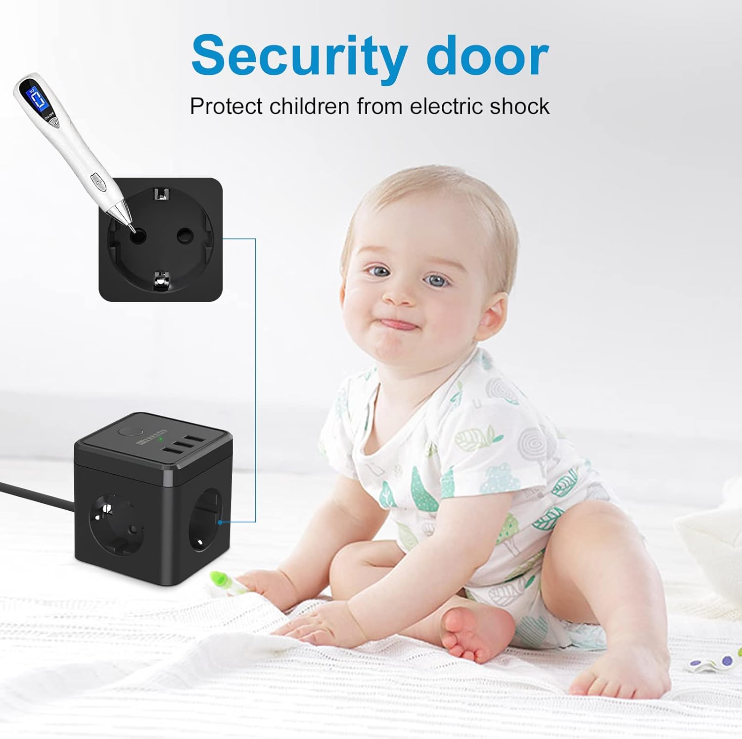 USB Cube Socket Power Strip