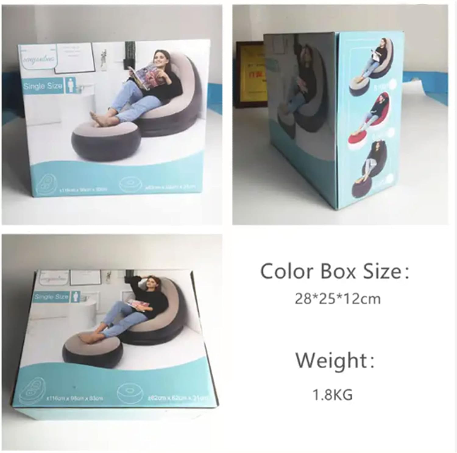 Thickened Flocking Inflatable Sofa