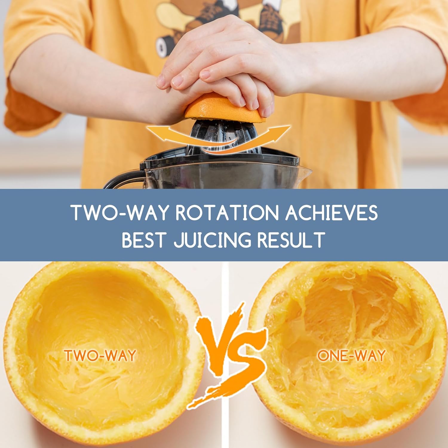 Aigostar Orange Electric Citrus Juicer