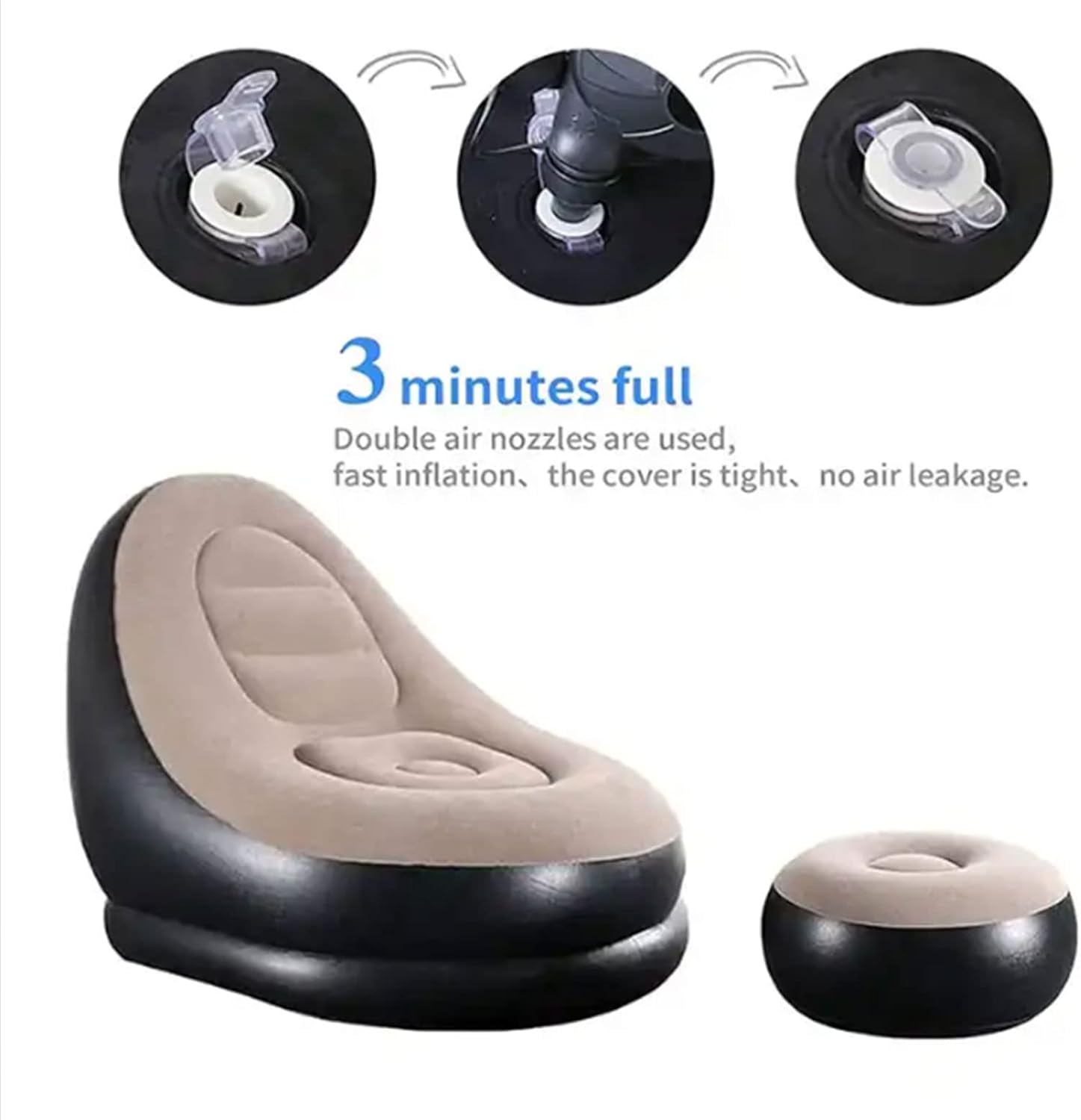 Thickened Flocking Inflatable Sofa