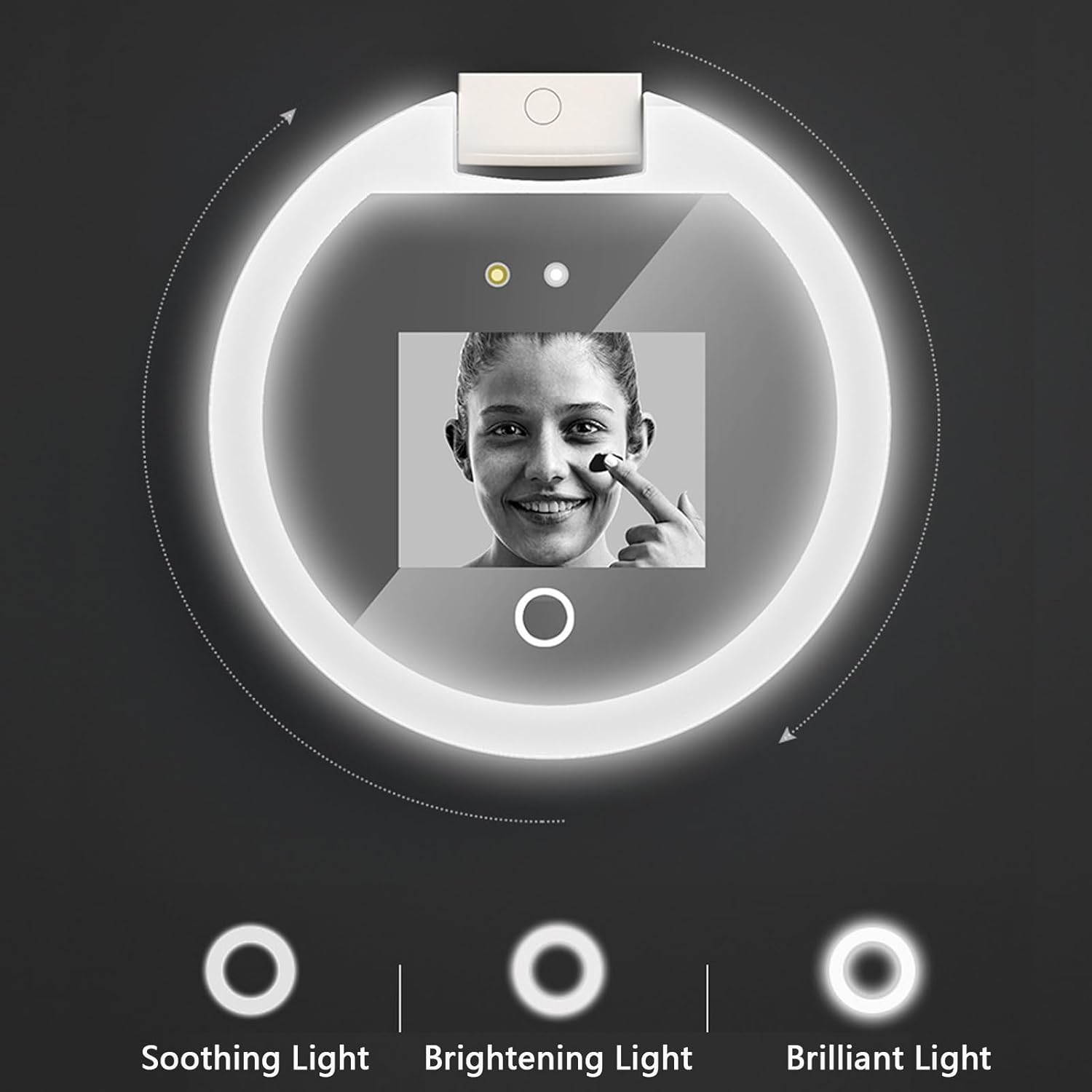 Compact Mirror With Sun Protection Camera