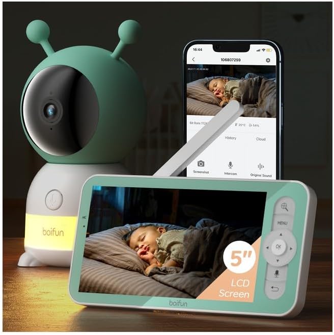 BOIFUN 5'' Video Baby Monitor