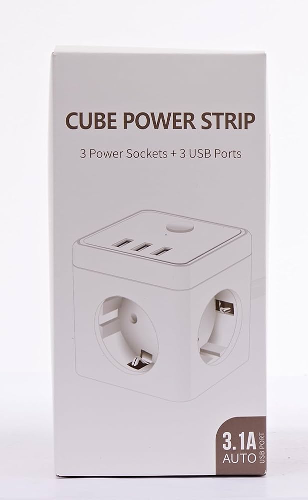 USB Cube Socket Power Strip
