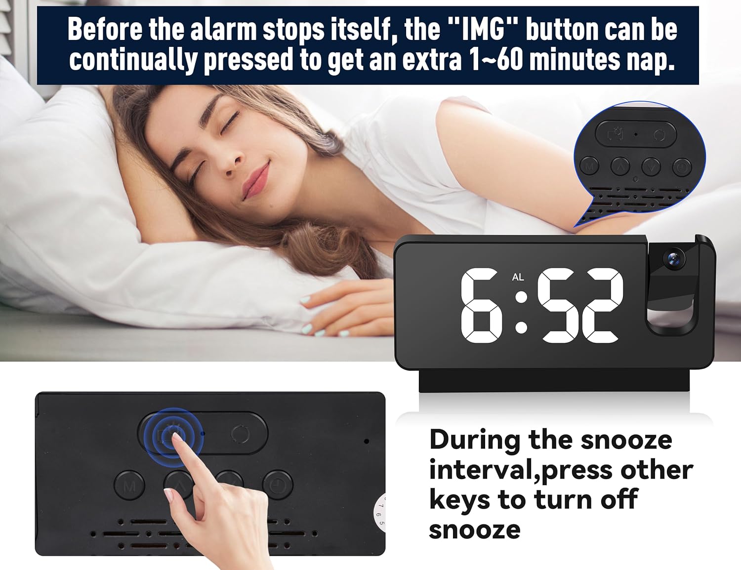 Projection Alarm Clocks For Bedrooms