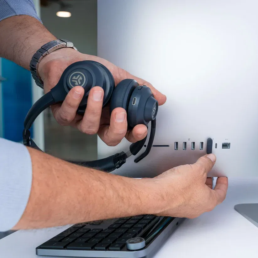 JLab Go Work Wireless & Wired On-Ear Headset