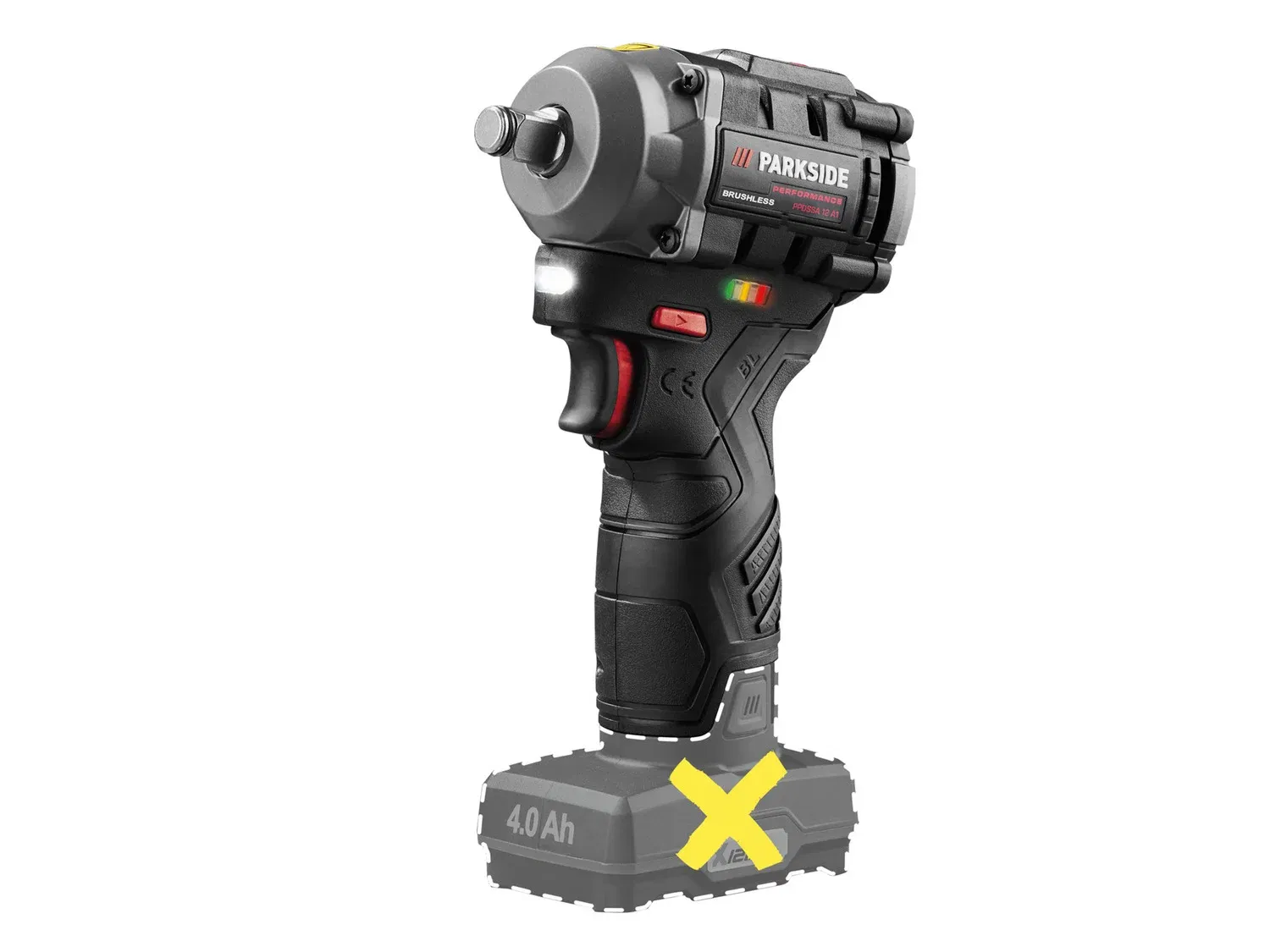 Parkside PPDSSA 12 A1 Cordless Rotary Impact Wrench