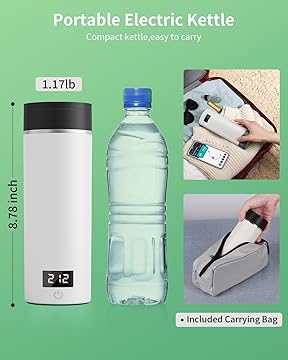 AIRMSEN Travel Electric Kettle