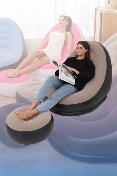 Thickened Flocking Inflatable Sofa