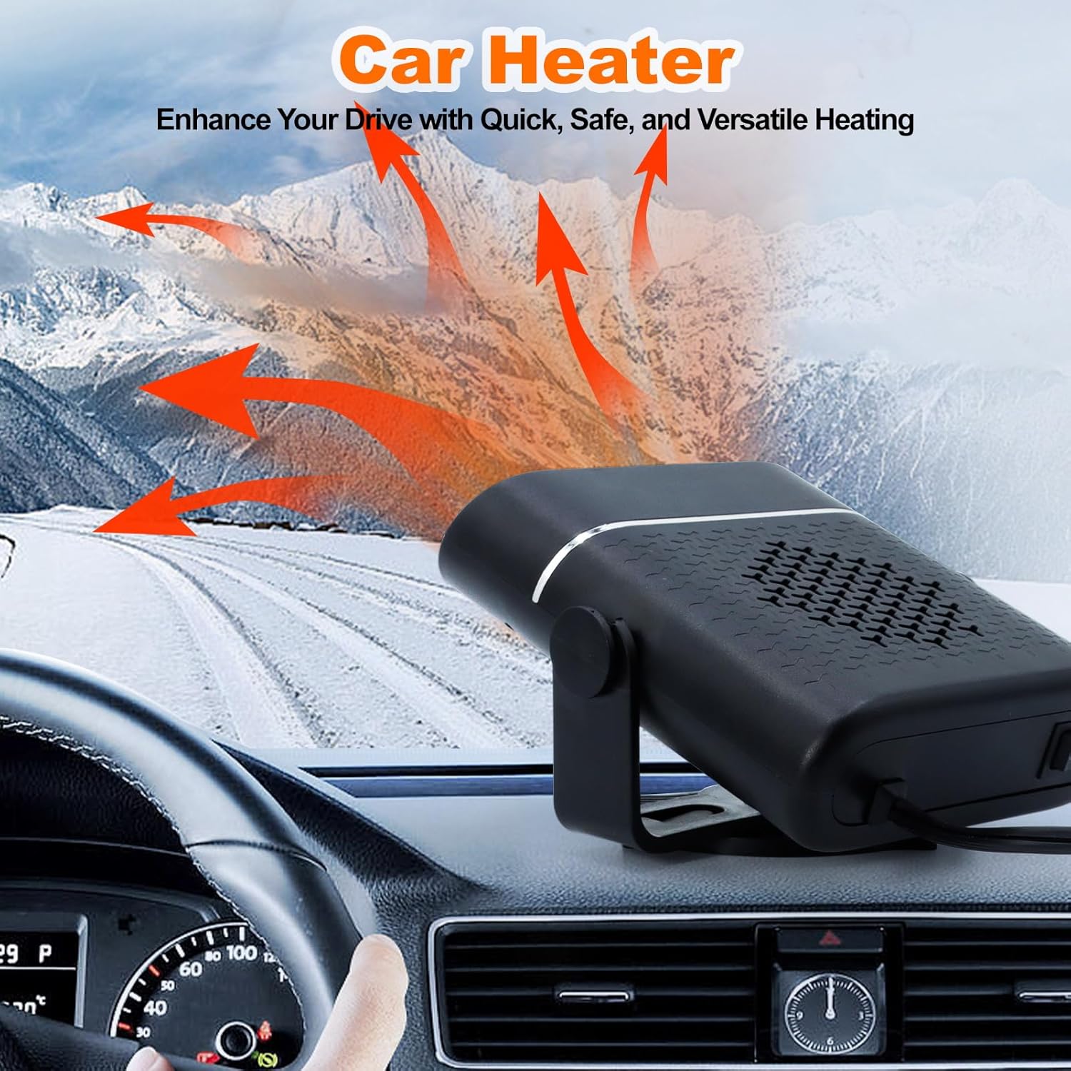 2-in-1 Multi-Function Portable Car Heater