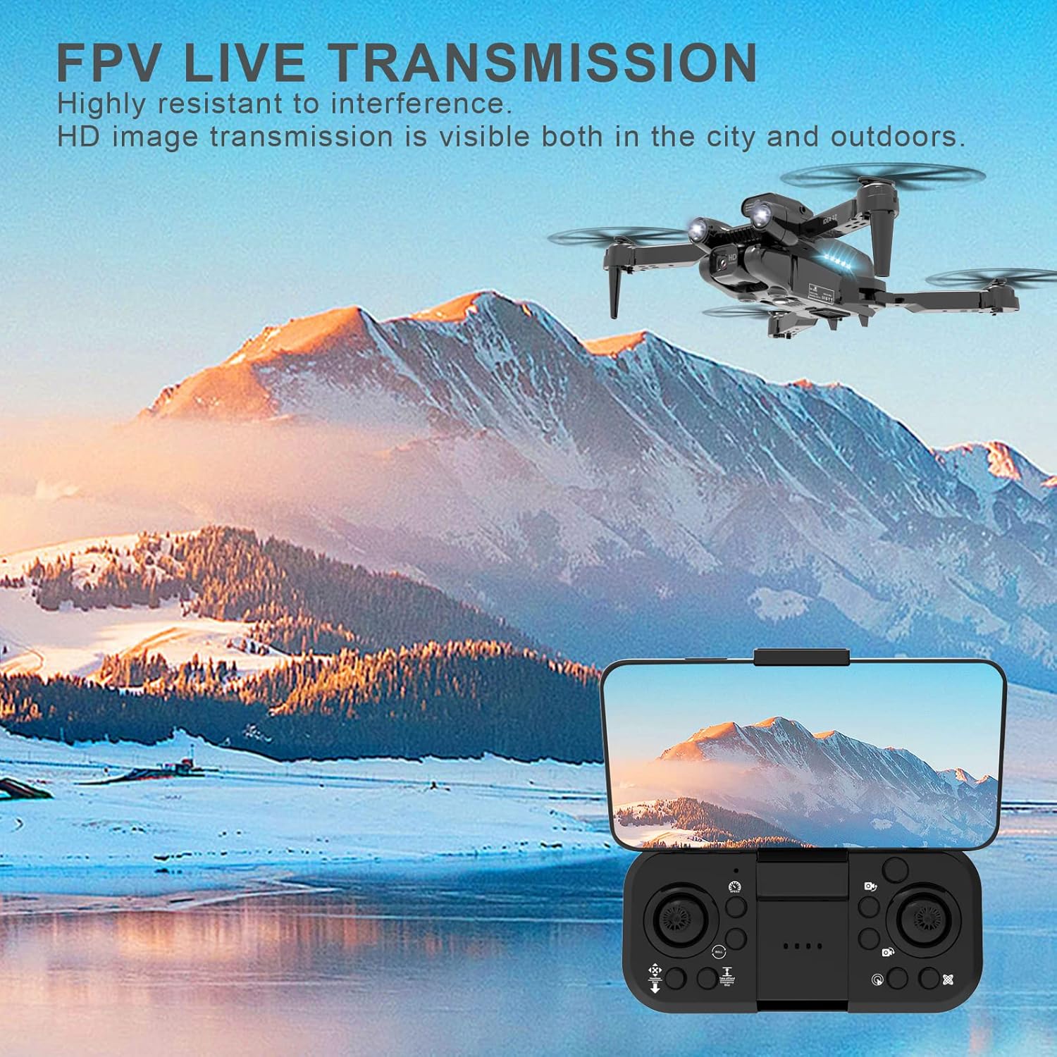 IDEA12 Drone With Adjustable Camera 1080P
