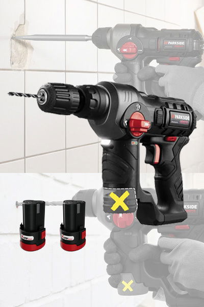 PARKSIDE PERFORMANCE® PBHAP 12 A, 12 V Cordless Hammer Drill