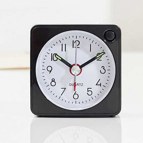 Compact Black Alarm Clock