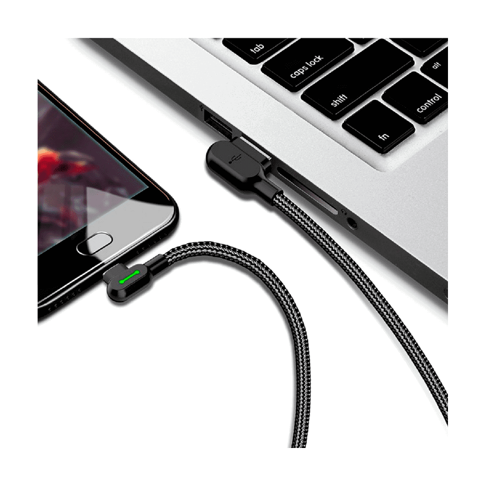 Cable For IPhone 1.2 Meter Button Mcdodo 90 Degrees
