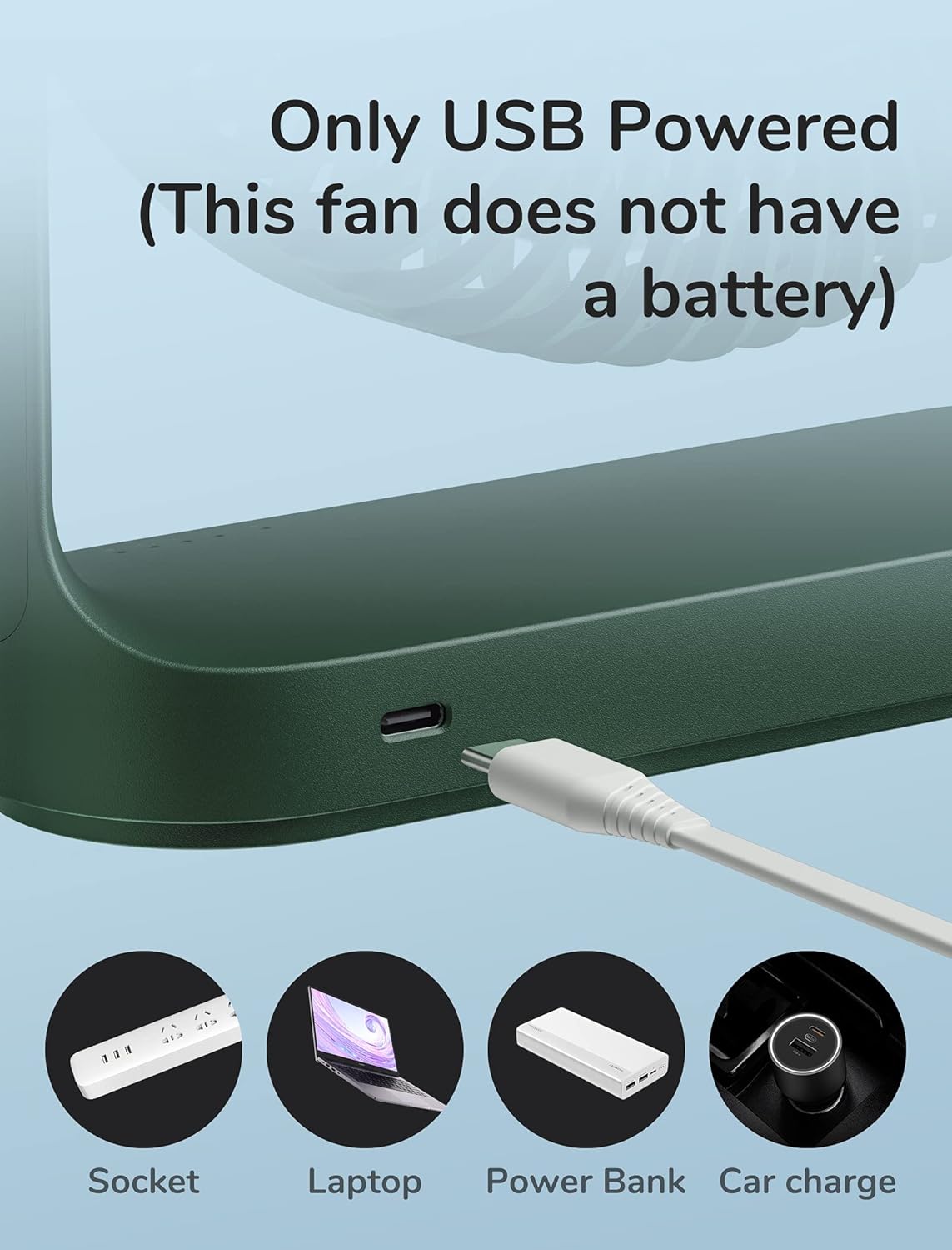 JISULIFE Desk Fan