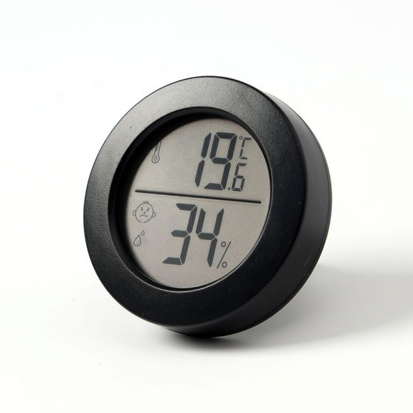 Round Mini Digital Thermohygrometer