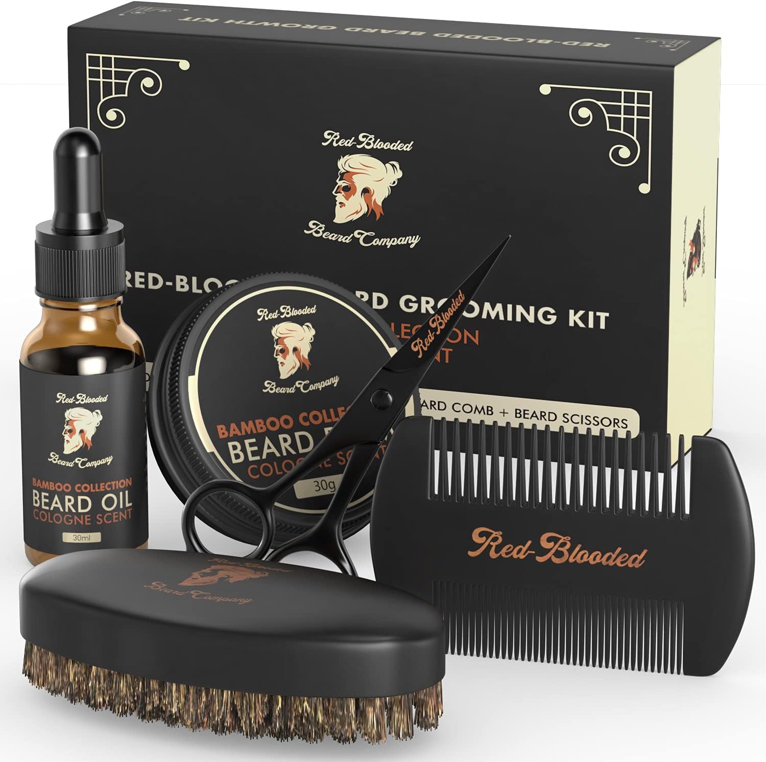 Red-Blooded Beard Grooming Kit