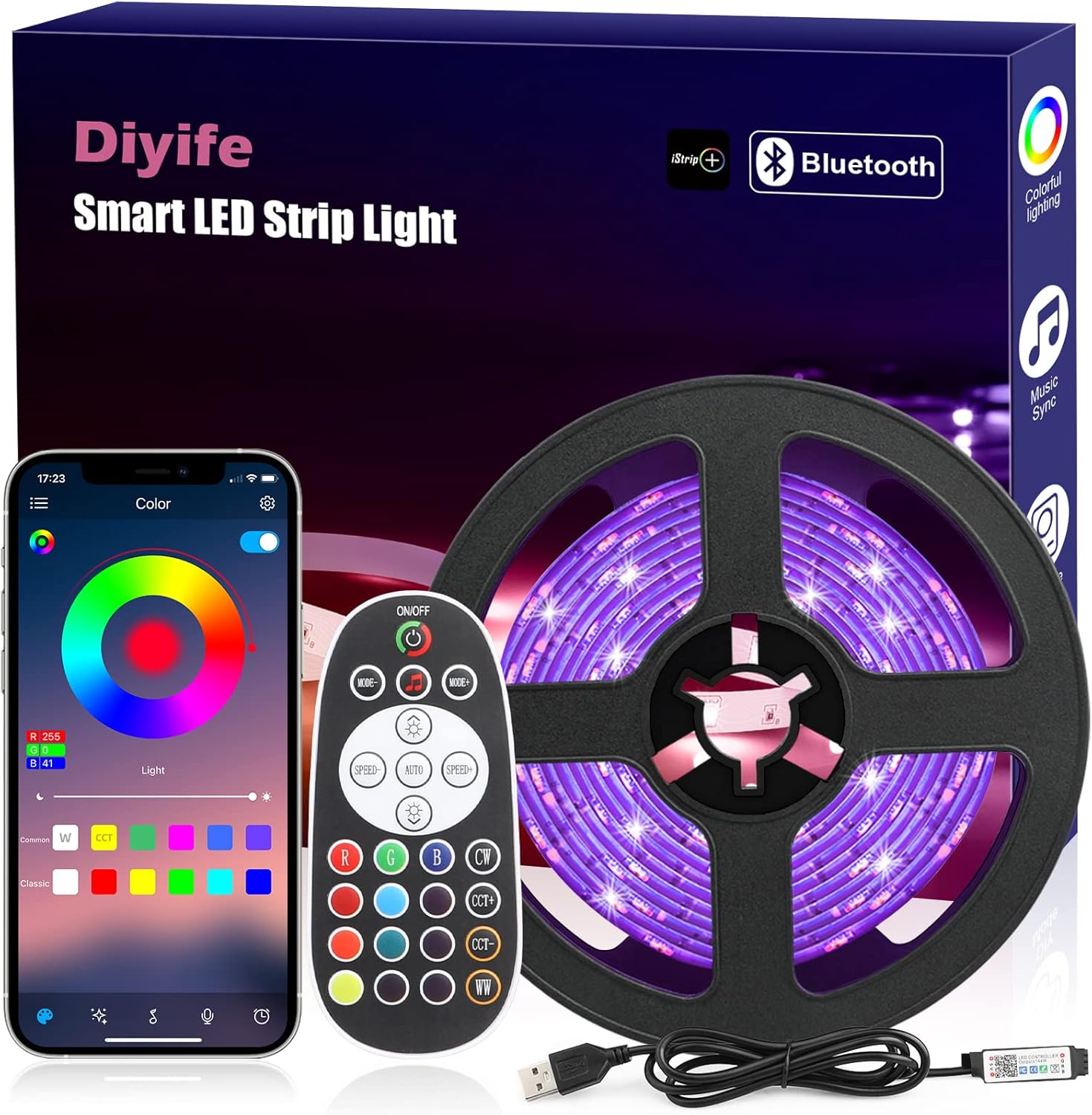 Diyife LED Strip 3M