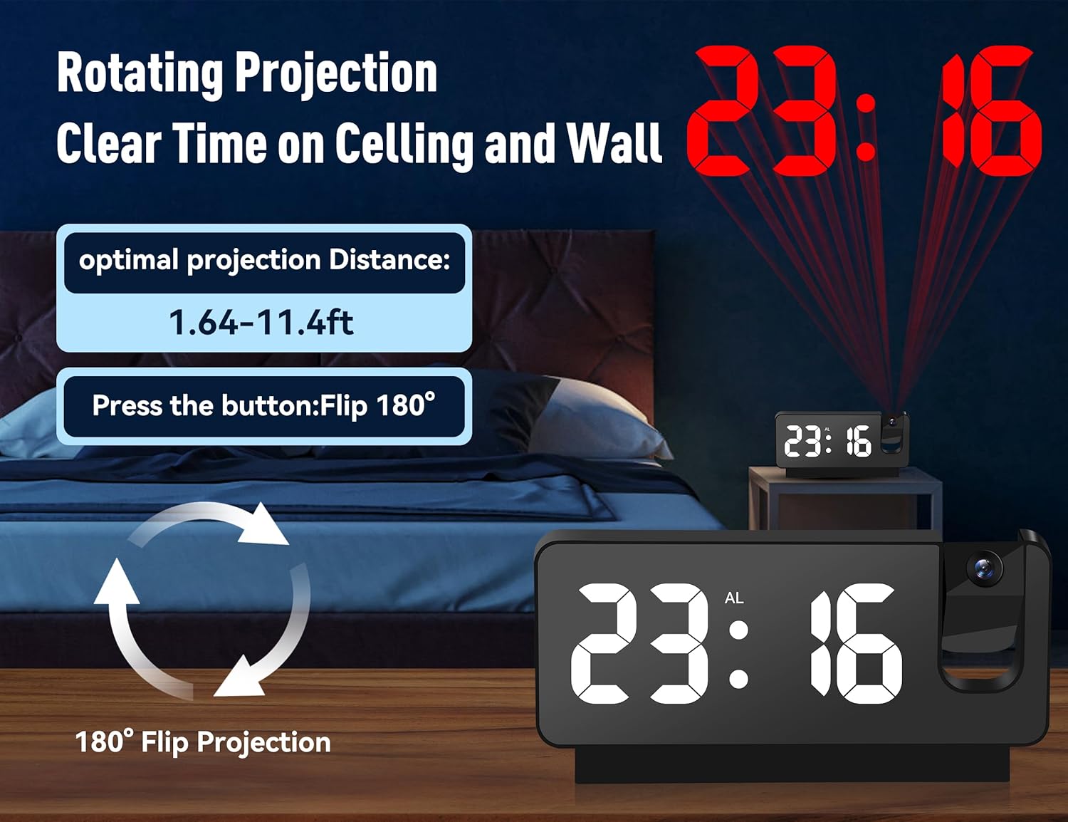 Projection Alarm Clocks For Bedrooms