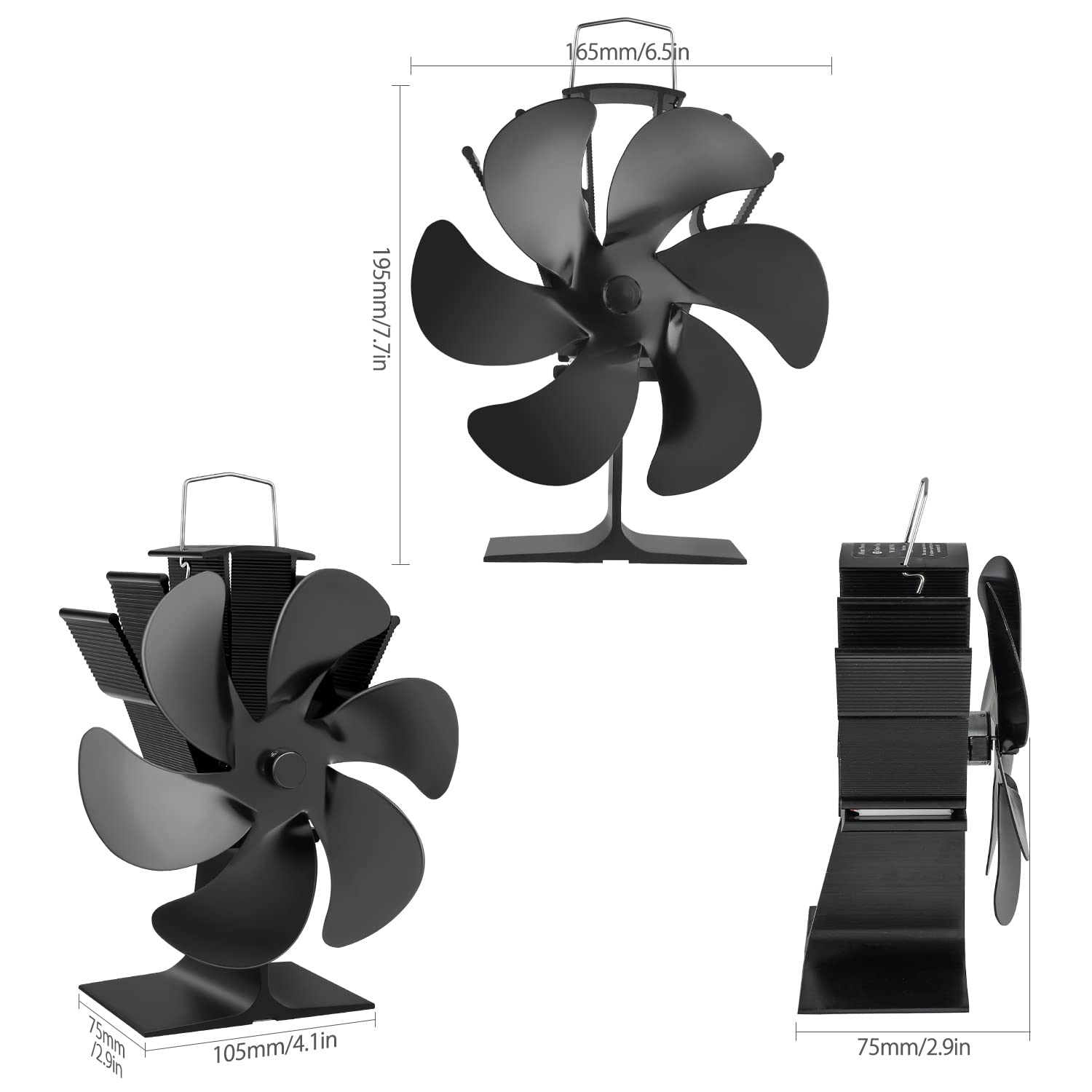 Heat Powered Stove Fan,