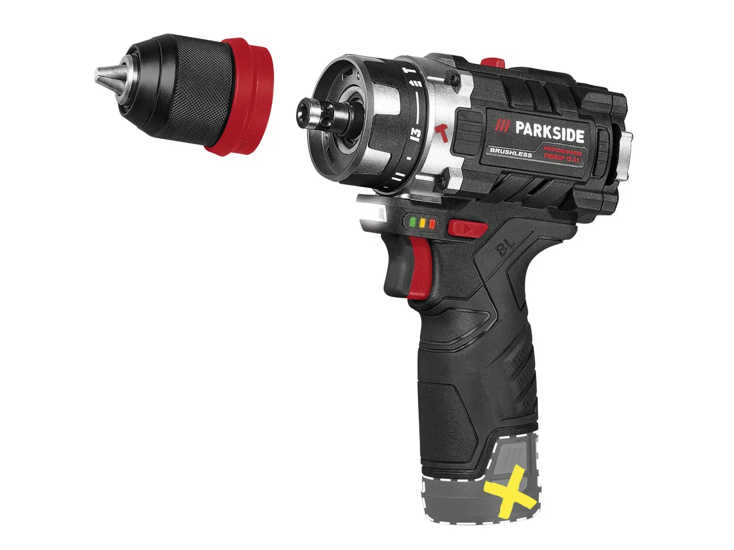 Parkside Cordless Hammer Drill PSBSAP 12 A1