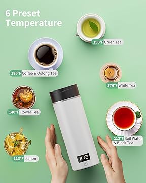 AIRMSEN Travel Electric Kettle