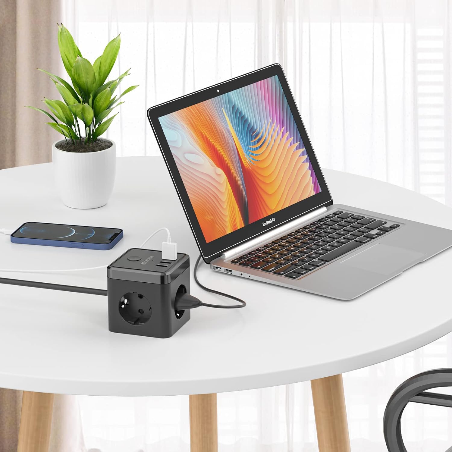 USB Cube Socket Power Strip