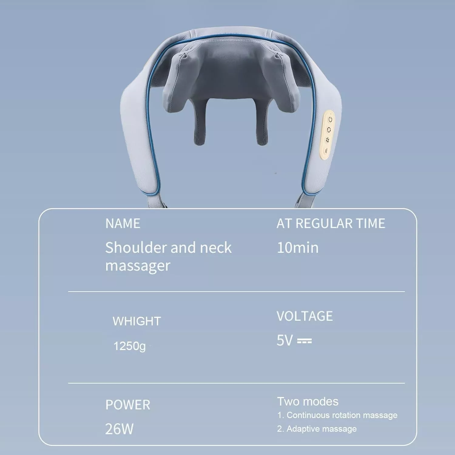 YIZER Mini Shiatsu Neck Massager For Neck & Shoulder