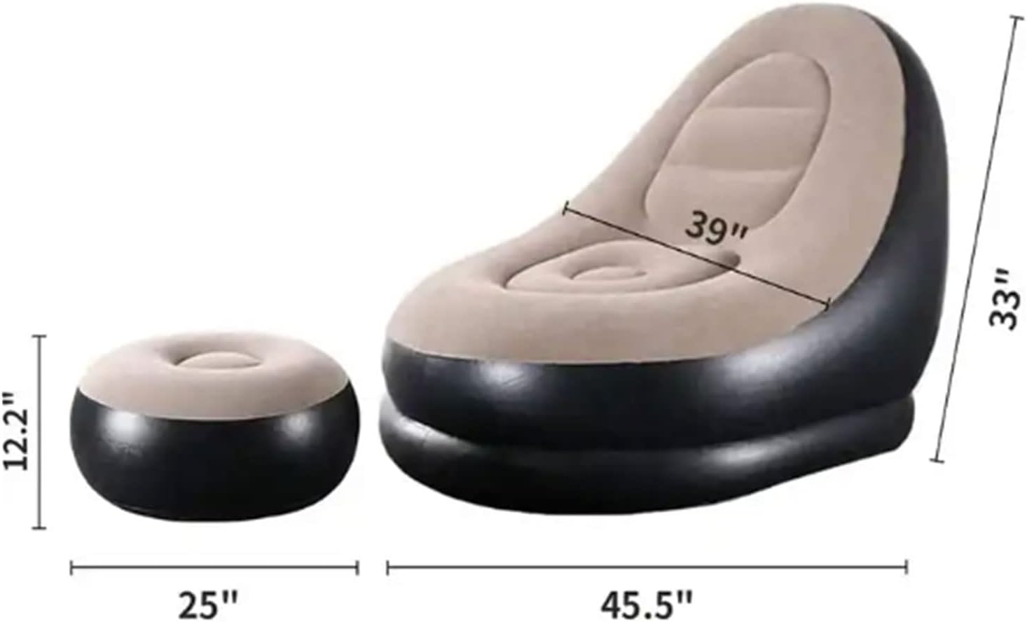 Thickened Flocking Inflatable Sofa