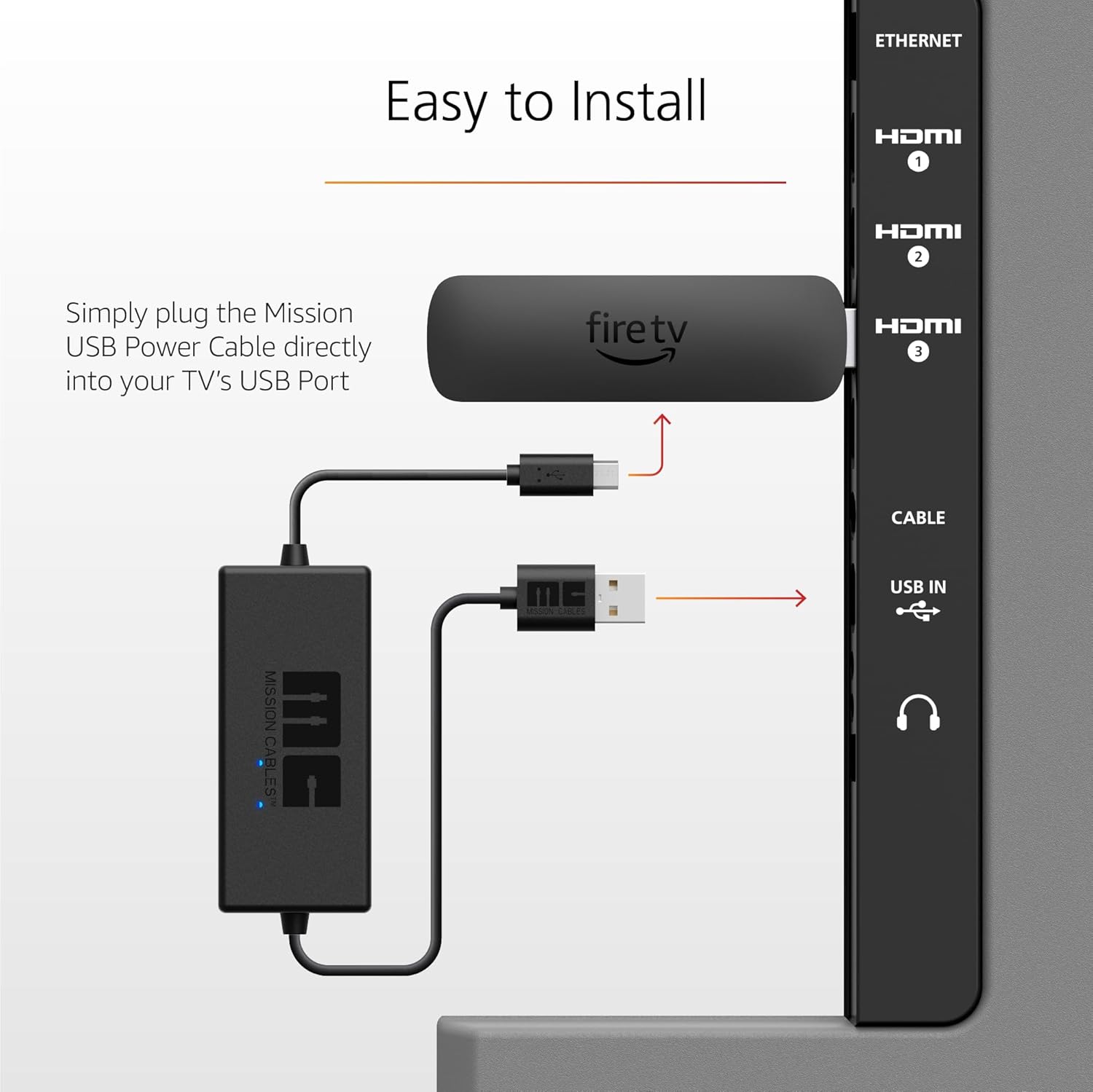 Mission USB Power Cable