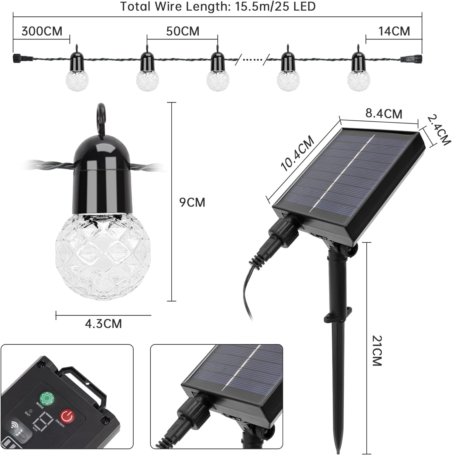 Solar Fairy Lights Outdoor