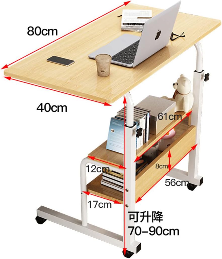 Mobile Laptop Computer Desk For Bedside,