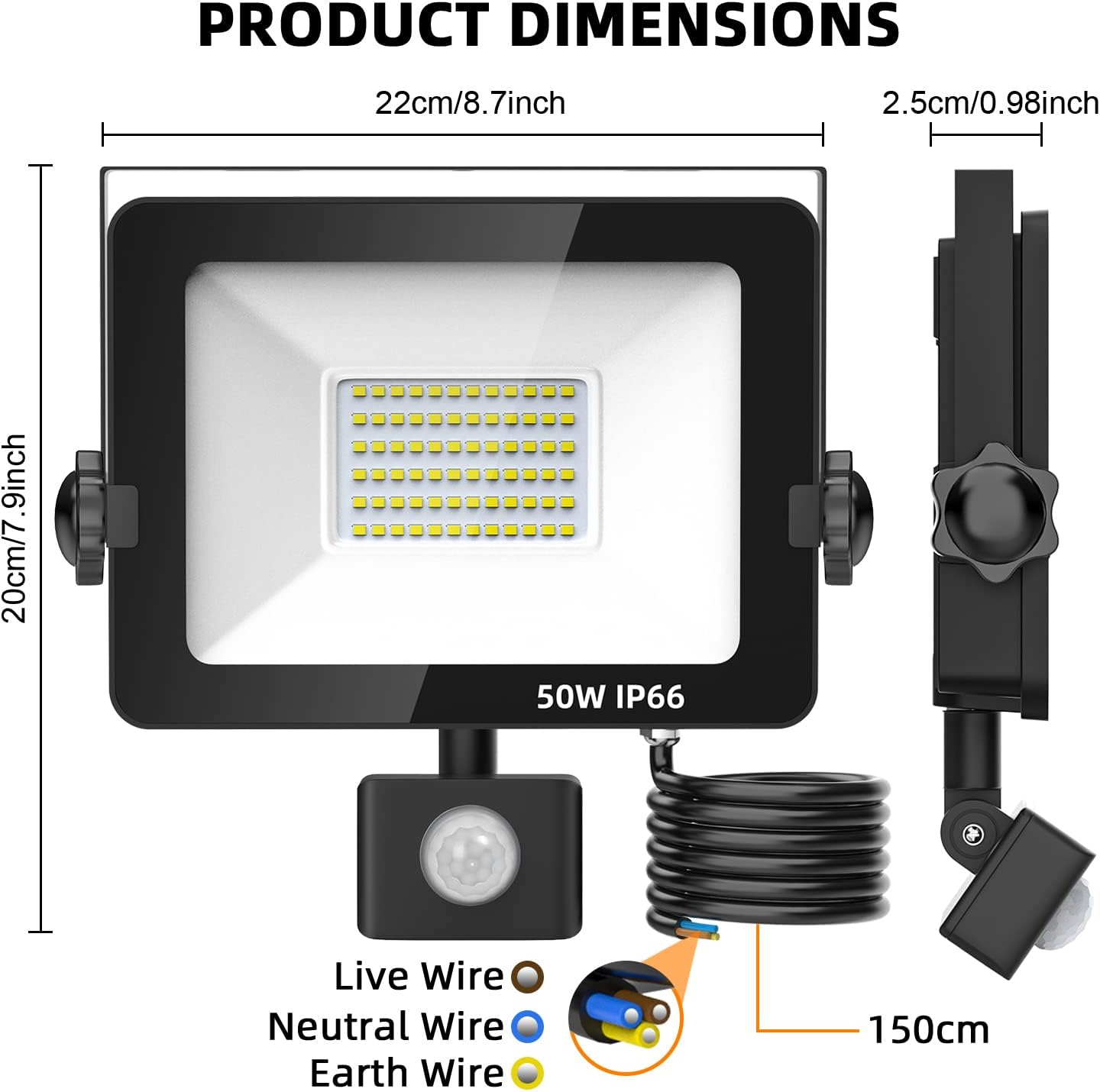 Motion Sensor Outdoor Security Light