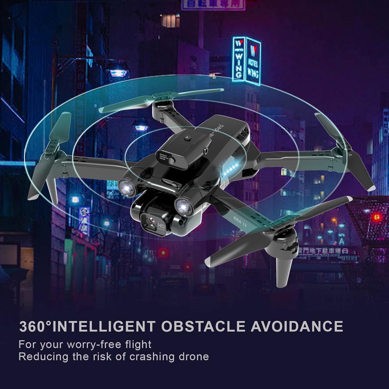 IDEA12 Drone With Adjustable Camera 1080P