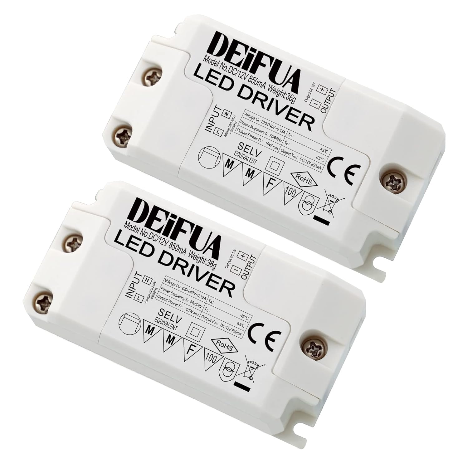 DEIFUA Pack Of 2 LED