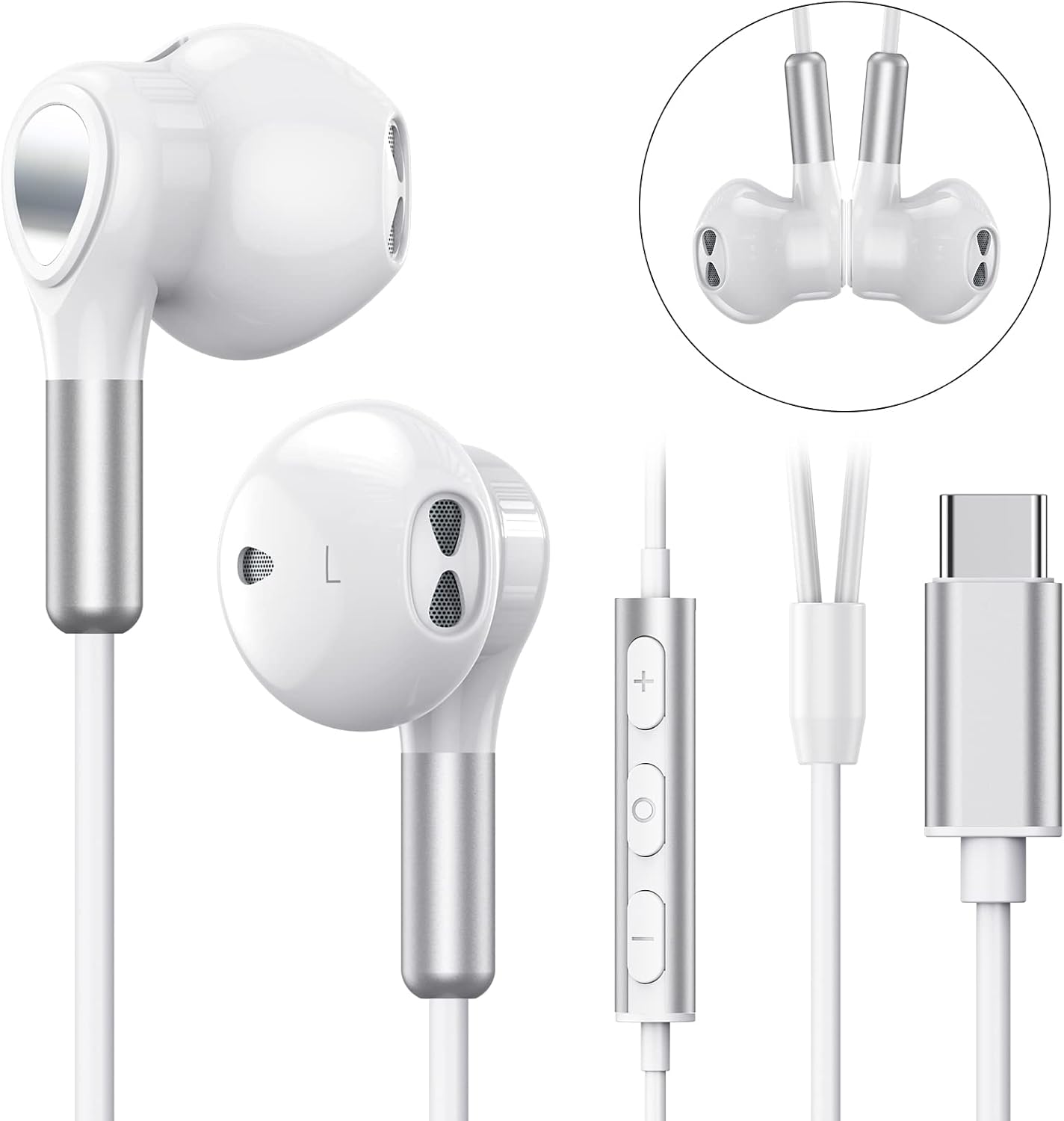 DENEWY USB C Headphones