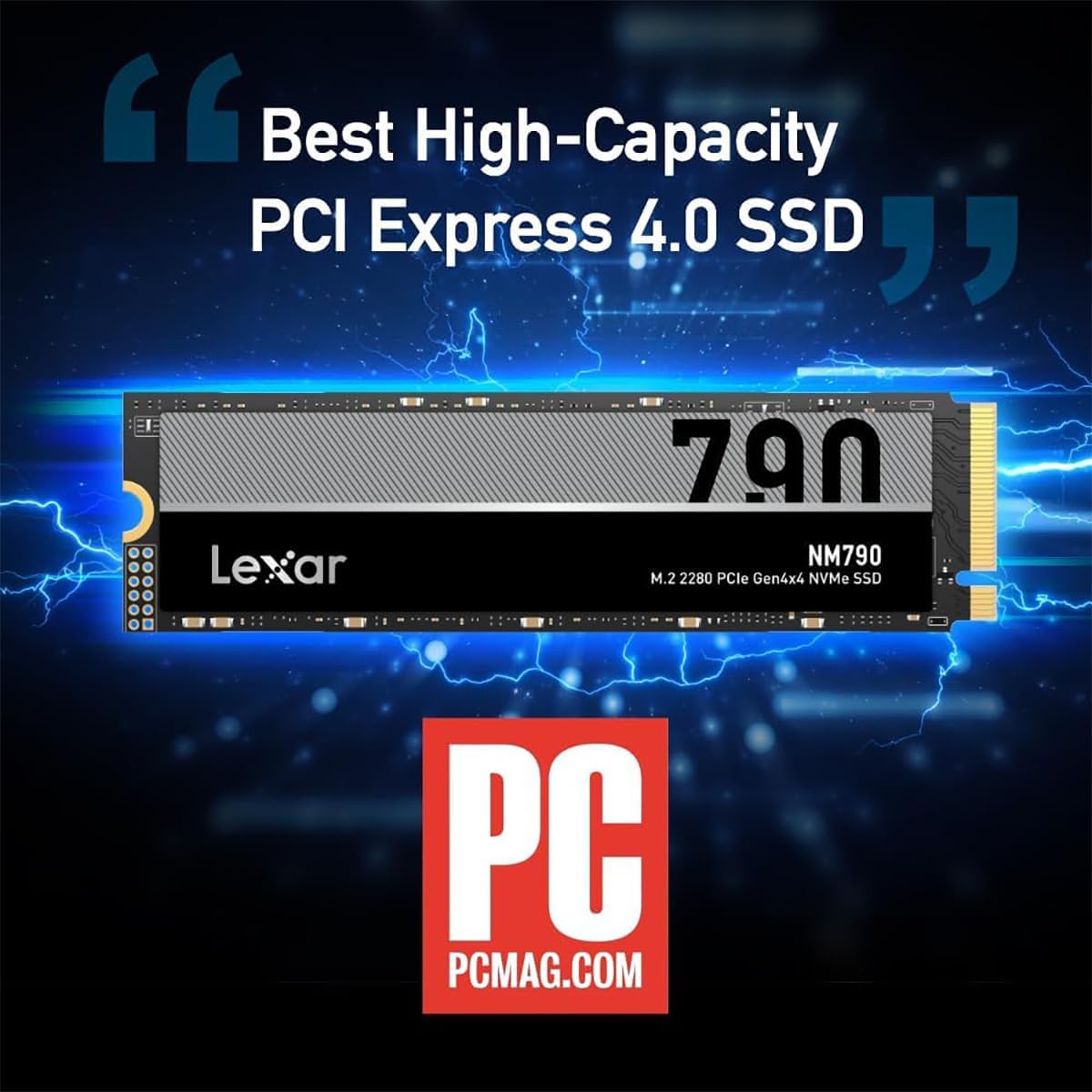 Lexar 1TB NM790 SSD PCIe Gen4 NVMe M.2 2280 Internal Solid State Driv