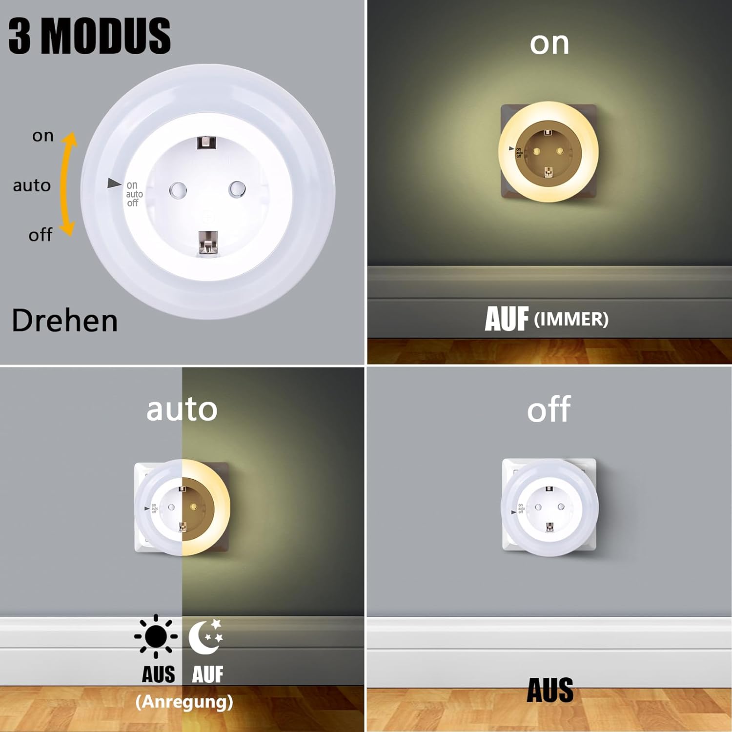 Emotionlite Night Light Socket With Twilight Sensor