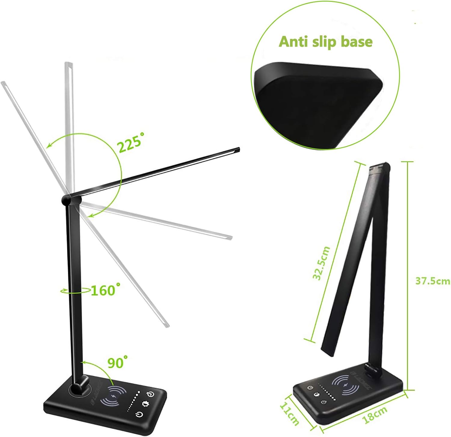 LED Desk Lamp With Wireless Charging Function