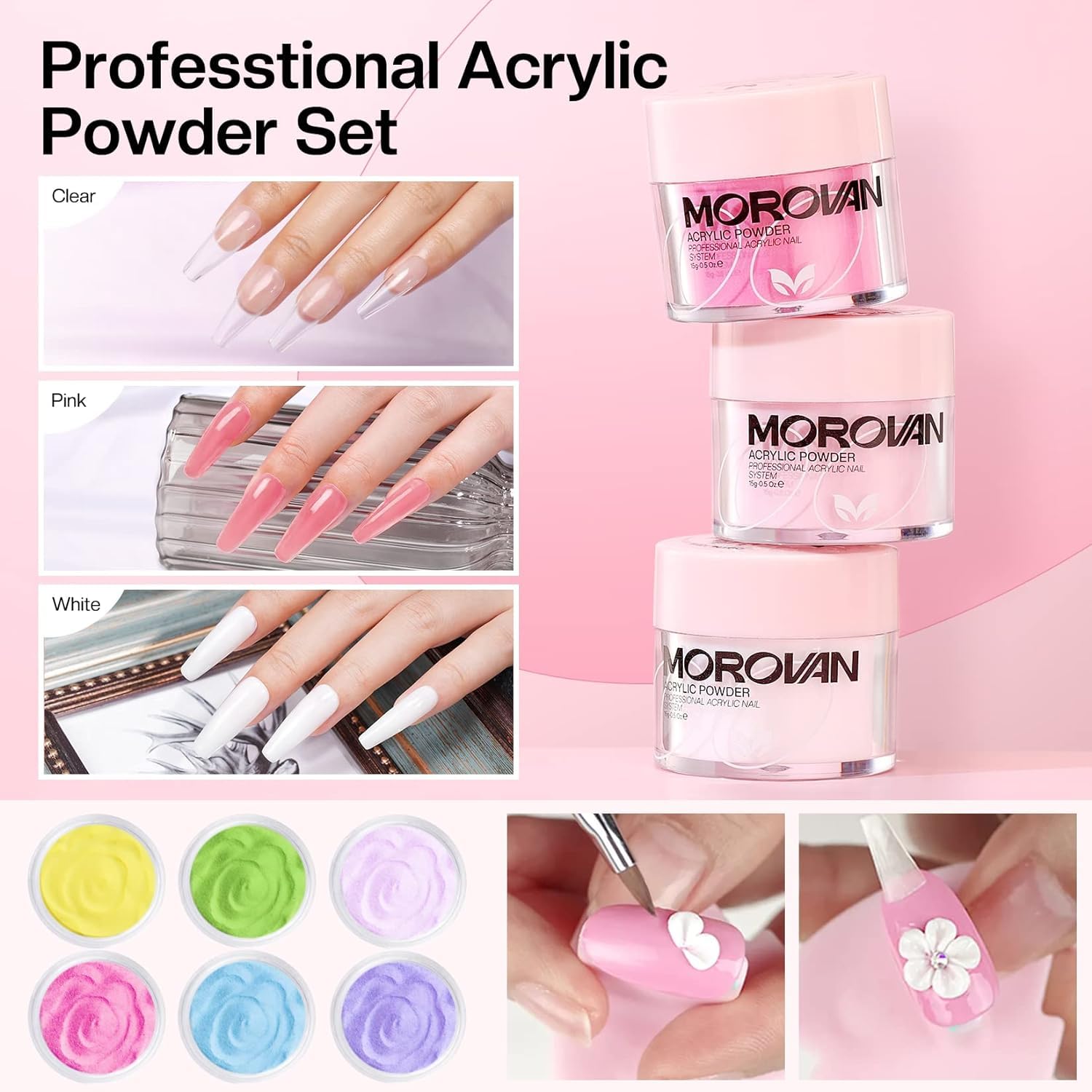 Morovan Acrylic Nail Kit With Drill