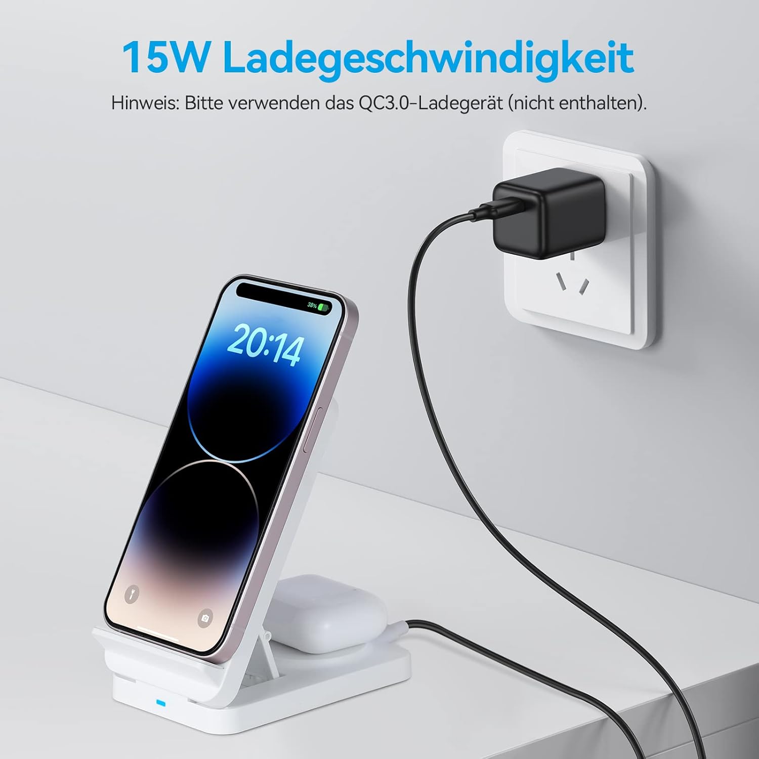 AGPTEK Wireless Charger 3 In 1