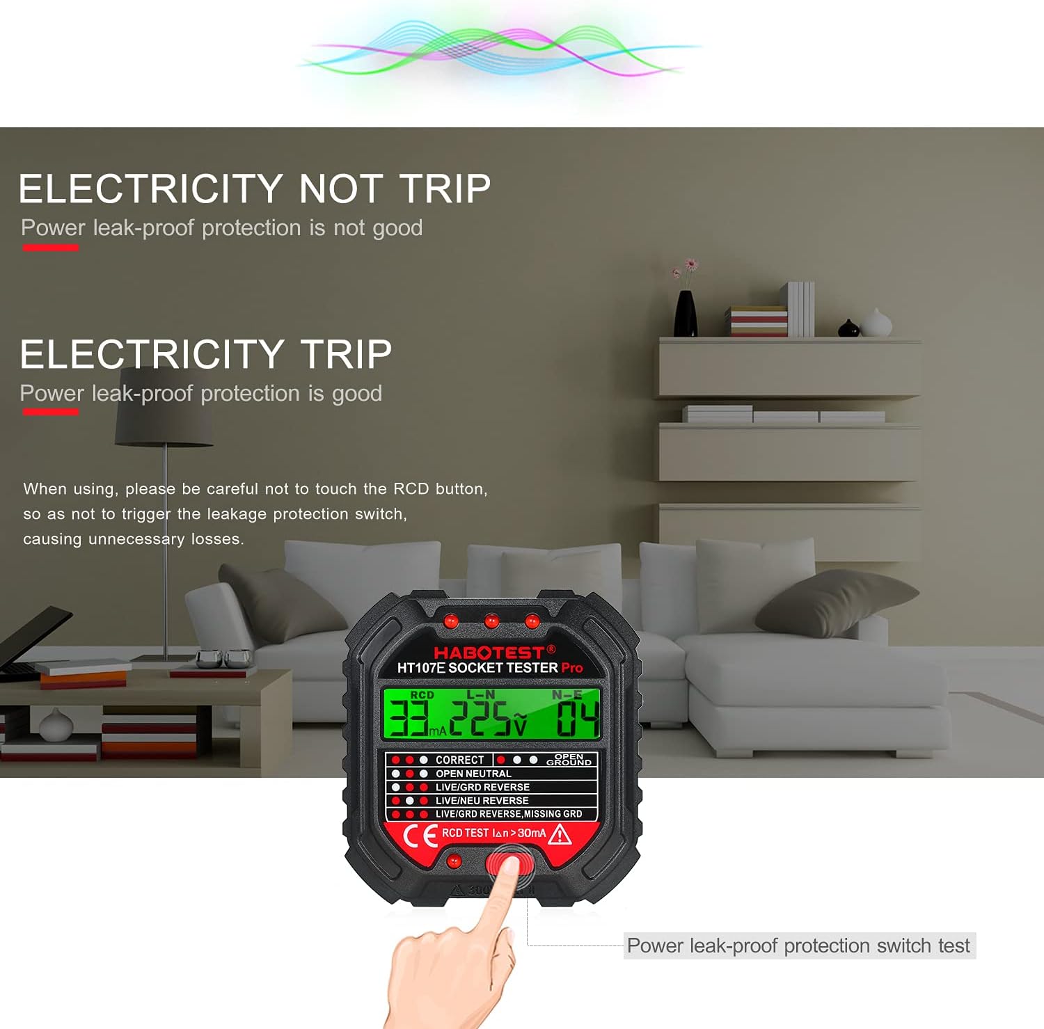 Eacam GFCI Outlet Tester