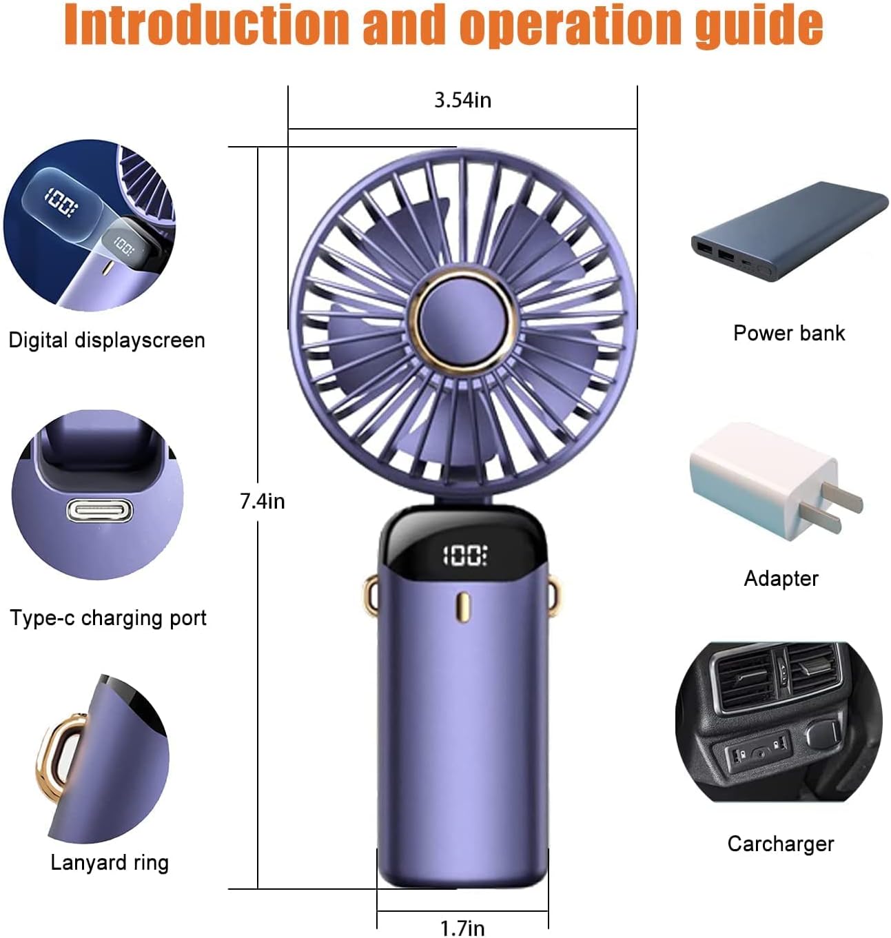 Portable Handheld Fan