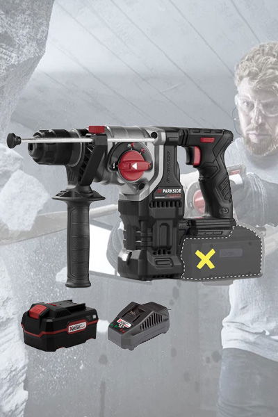 PARKSIDE PERFORMANCE® Cordless Hammer Drill PKHAP 20-Li D4 , 20 V